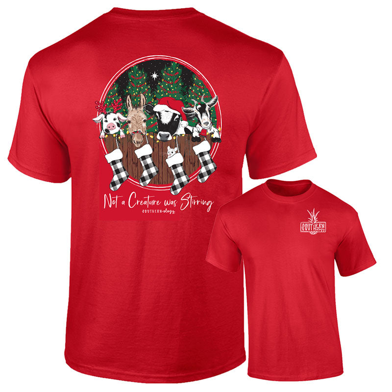 Southernology Creature was Stirring Holiday Comfort - Adult & Kids T-Shirts, Sweatshirts & Hoodies apparel design preview 1