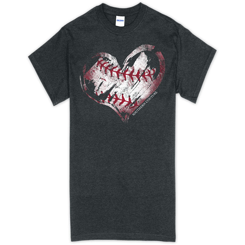 Southern Couture Baseball Heart Soft - Adult & Kids T-Shirts, Sweatshirts & Hoodies apparel design preview 1