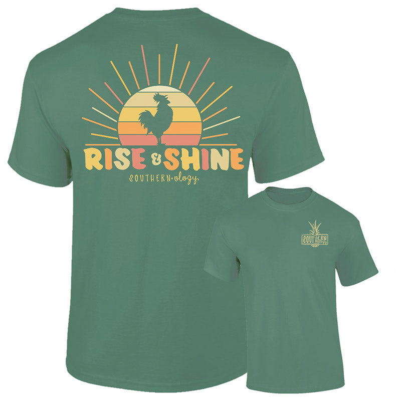 Southernology Rise and Shine Sunrise Comfort Colors - Adult & Kids T-Shirts, Sweatshirts & Hoodies apparel design preview 1
