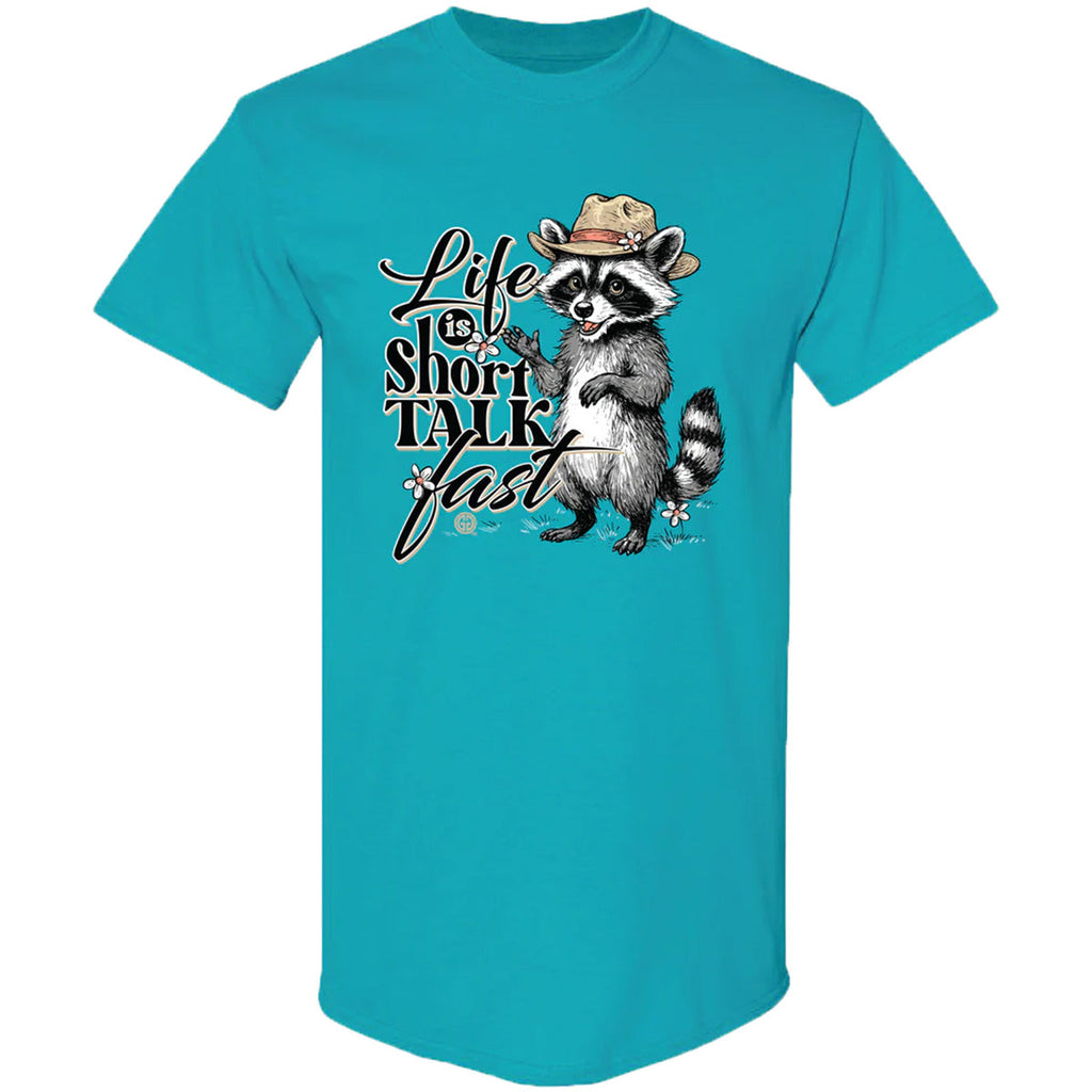 Girlie Girl Originals Talk Fast Raccoon - Adult & Kids T-Shirts, Sweatshirts & Hoodies apparel design preview 2