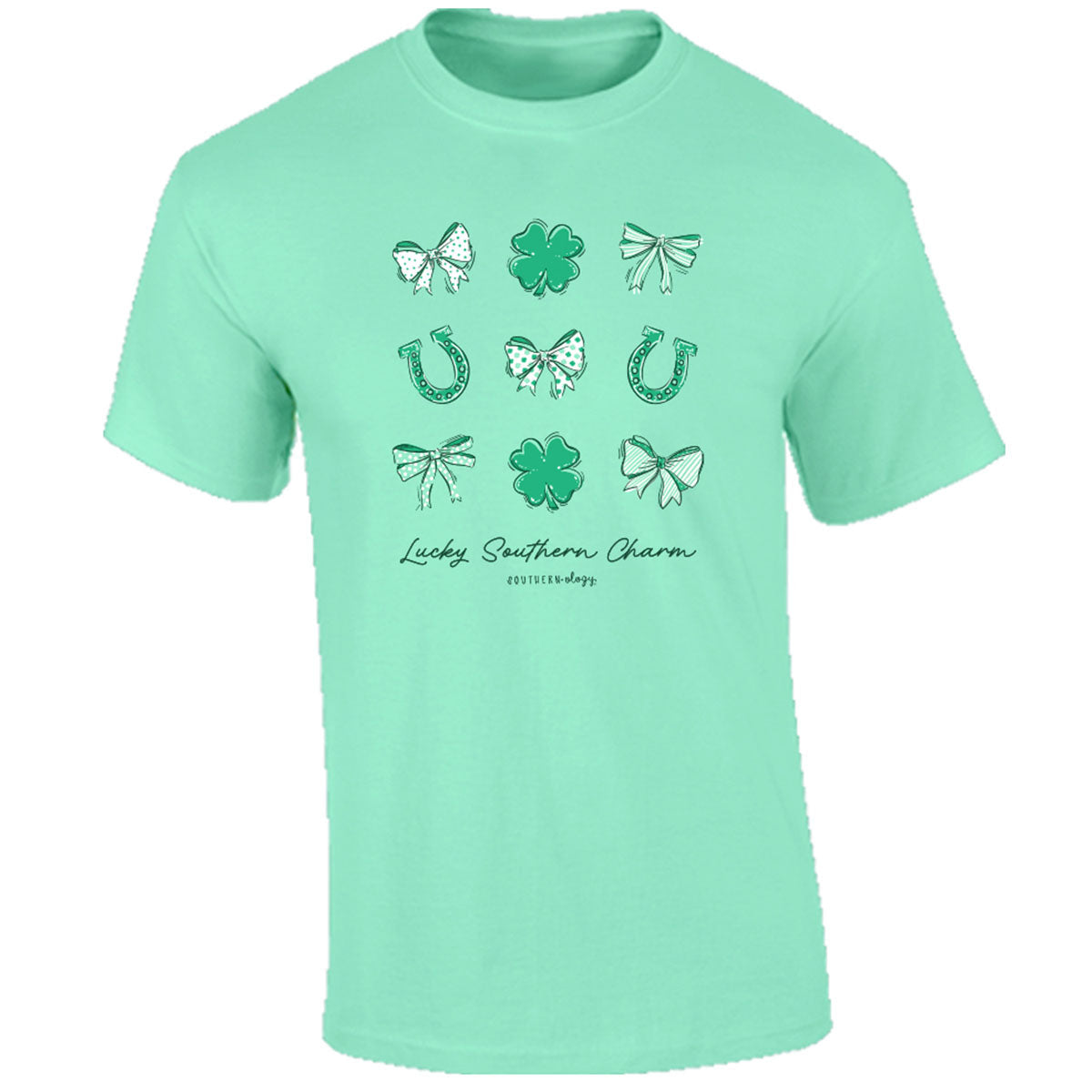 Southernology Lucky Southern Charm Irish Comfort - Adult & Kids T-Shirts, Sweatshirts & Hoodies apparel design preview 2