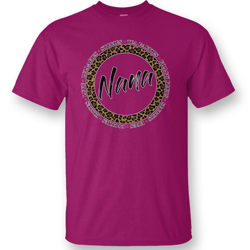 SALE Sassy Frass Nana Words Leopard Bella Canvas - Adult & Kids T-Shirts, Sweatshirts & Hoodies apparel design preview 2