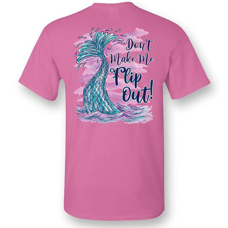 Sassy Frass Don't Make Me Flip Out Mermaid Tail - Adult & Kids T-Shirts, Sweatshirts & Hoodies apparel design preview 1