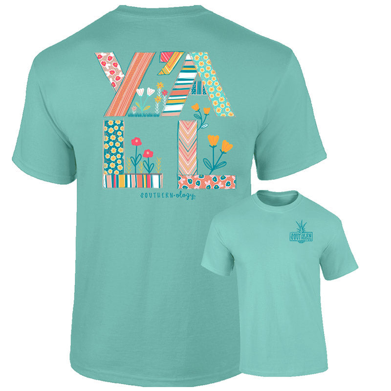 Southernology Y'ALL Flowers Comfort Colors - Adult & Kids T-Shirts, Sweatshirts & Hoodies apparel design preview 1