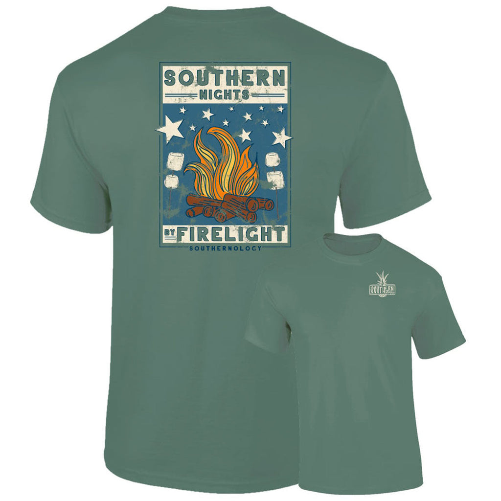 Southernology Southern Nights Poster Comfort Colors - Adult & Kids T-Shirts, Sweatshirts & Hoodies apparel design preview 1
