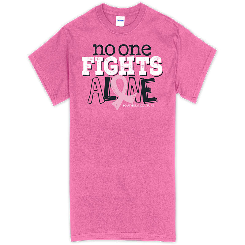 Southern Couture No One Fights Alone Cancer Soft - Adult & Kids T-Shirts, Sweatshirts & Hoodies apparel design preview 1