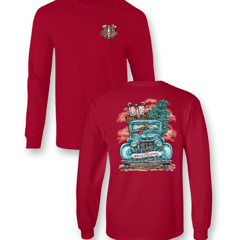 SALE Sassy Frass Christmas Truck Holiday - Adult & Kids T-Shirts, Sweatshirts & Hoodies apparel design preview 1