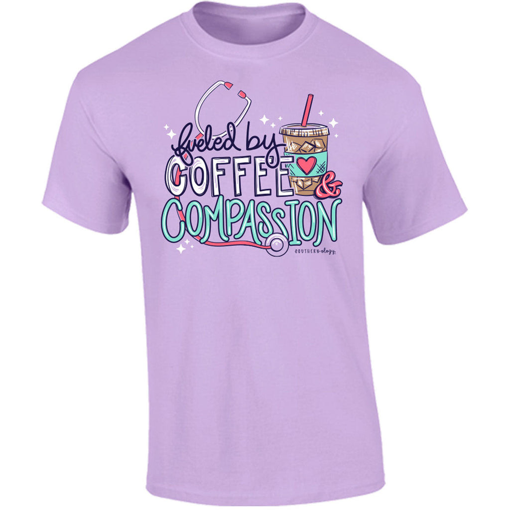Southernology Coffee and Compassion Scrub Comfort - Adult & Kids T-Shirts, Sweatshirts & Hoodies apparel design preview 2