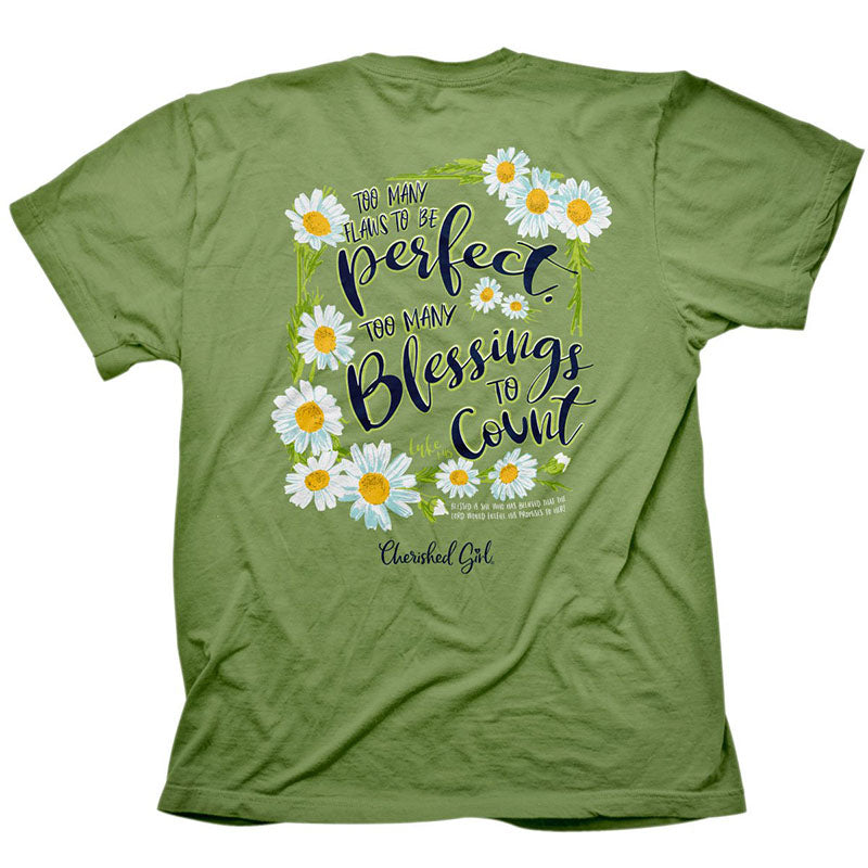 Cherished Girl Too Many Blessings Christian - Adult & Kids T-Shirts, Sweatshirts & Hoodies apparel design preview 1