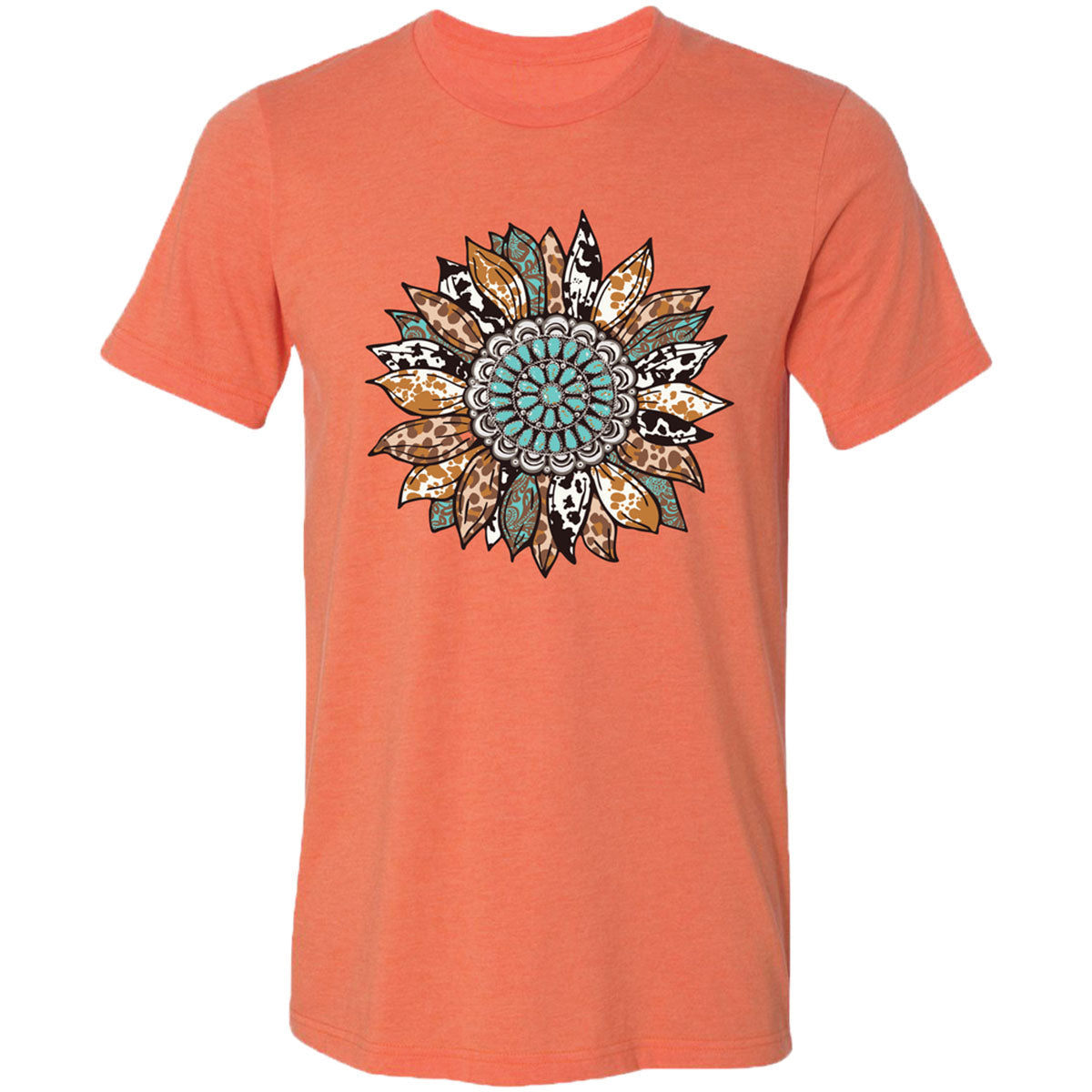 Girlie Girl Lulu Mac Concho Sunflower Canvas - Adult & Kids T-Shirts, Sweatshirts & Hoodies apparel design preview 2
