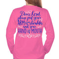 Southern Attitude Dear Lord Hand Over My Mouth - Adult & Kids T-Shirts, Sweatshirts & Hoodies apparel design preview 1