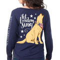 Southern Attitude Preppy Freedom Sing USA Dog - Adult & Kids T-Shirts, Sweatshirts & Hoodies apparel design preview 1