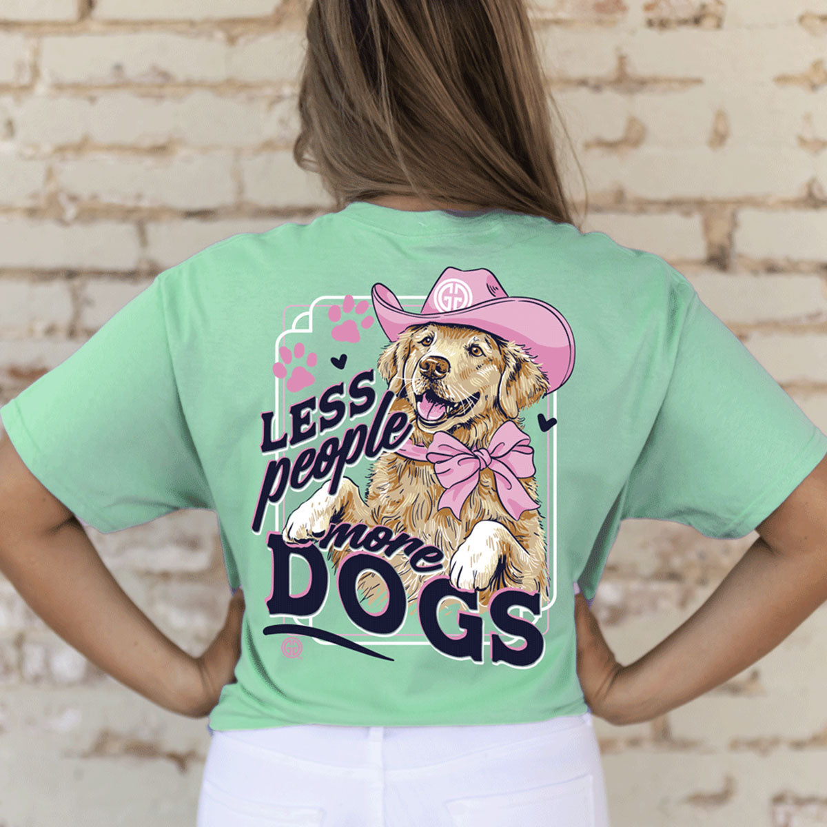 Girlie Girl Originals Less People More Dogs - Adult & Kids T-Shirts, Sweatshirts & Hoodies apparel design preview 1