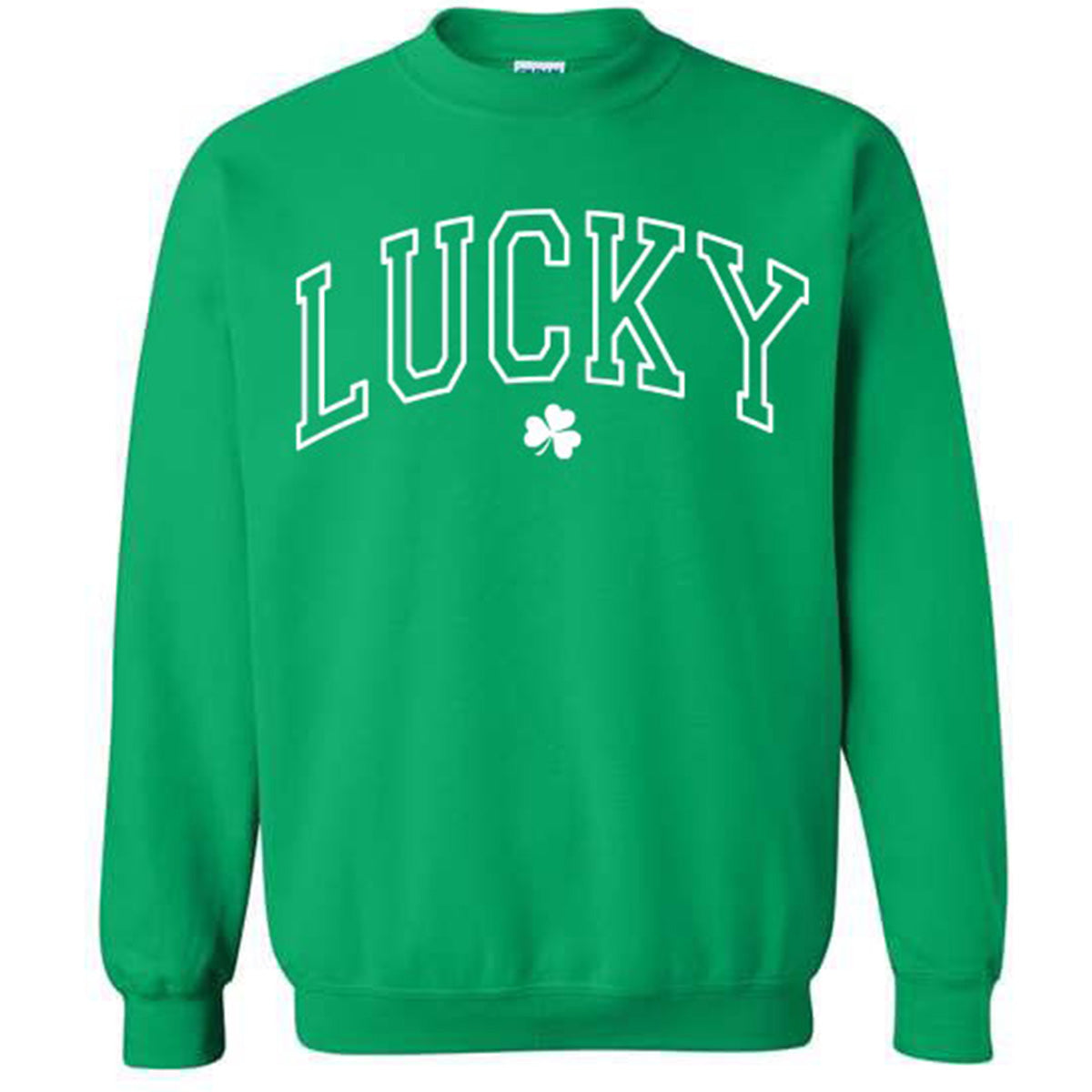 Southernology Lucky Irish Varsity Puff Crew - Adult & Kids T-Shirts, Sweatshirts & Hoodies apparel design preview 2