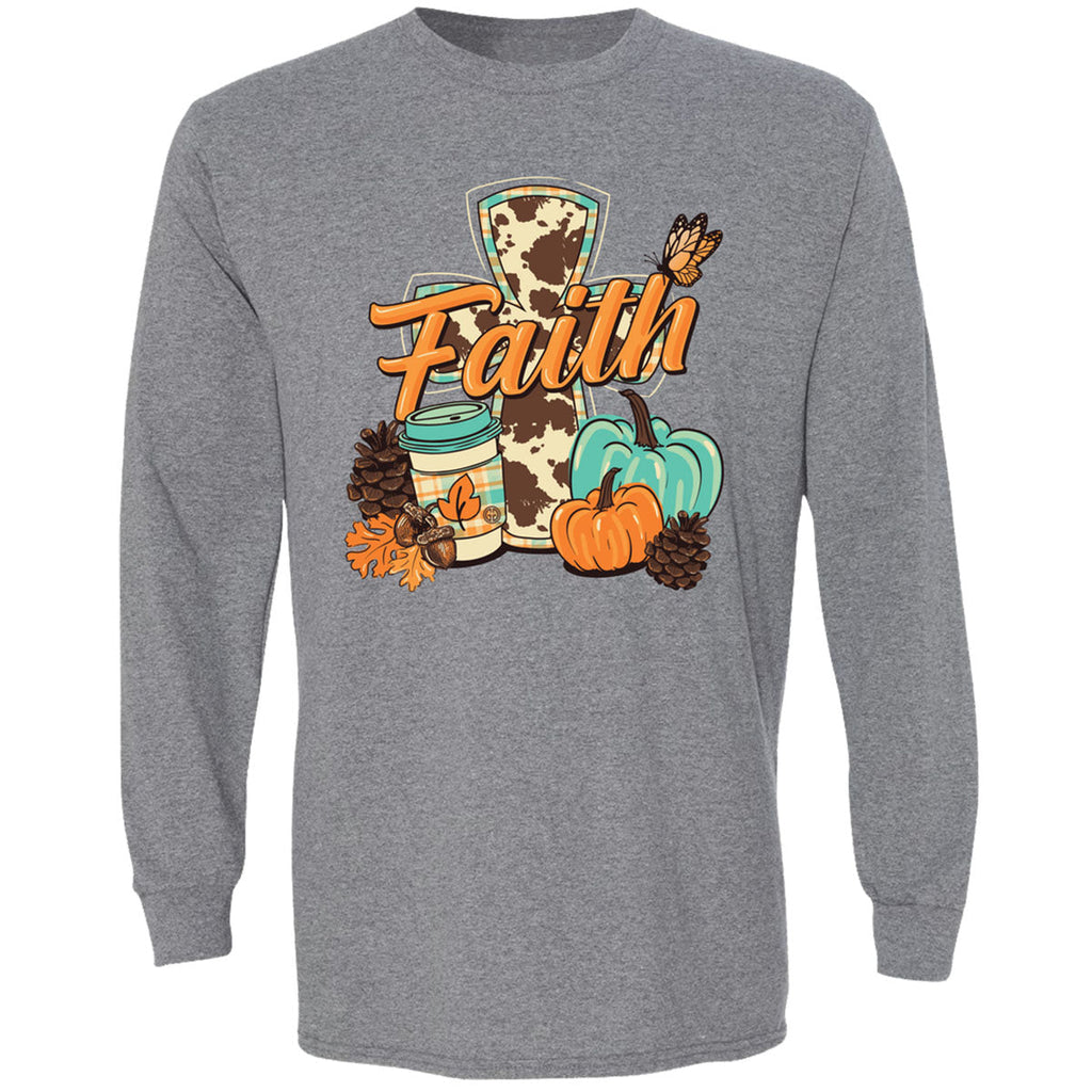 Girlie Girl Originals Fall Faith Pumpkin - Adult & Kids T-Shirts, Sweatshirts & Hoodies apparel design preview 2