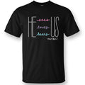 Sassy Frass He Sees Us Faith V-Neck Canvas - Adult & Kids T-Shirts, Sweatshirts & Hoodies apparel design preview 1