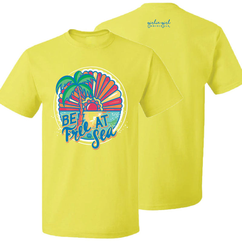 Girlie Girl Originals Be Free Sea Beach - Adult & Kids T-Shirts, Sweatshirts & Hoodies apparel design preview 1