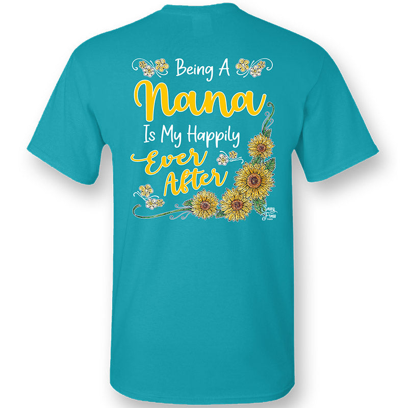 Sassy Frass Being a Nana is My Happily Ever After - Adult & Kids T-Shirts, Sweatshirts & Hoodies apparel design preview 1