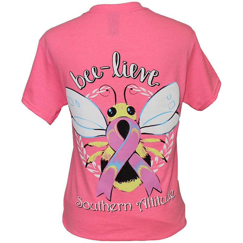 SALE Southern Attitude Bee Lieve Cancer Hope - Adult & Kids T-Shirts, Sweatshirts & Hoodies apparel design preview 1