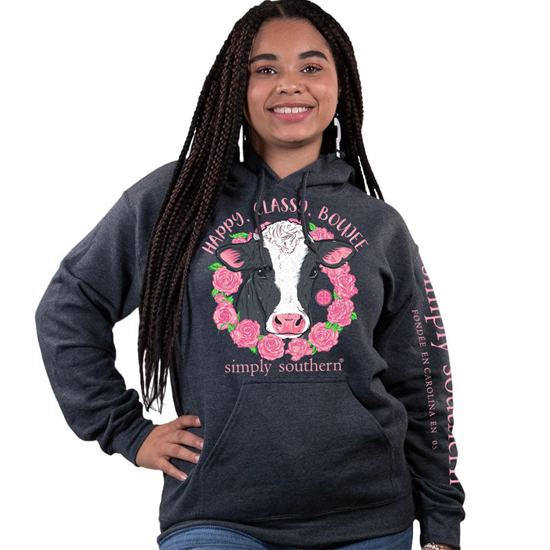 SALE Simply Southern Preppy Boujee Cow - Adult & Kids T-Shirts, Sweatshirts & Hoodies apparel design preview 1