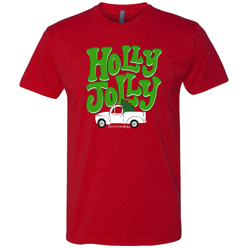 Southernology Statement Holly Jolly Holiday Canvas - Adult & Kids T-Shirts, Sweatshirts & Hoodies apparel design preview 2