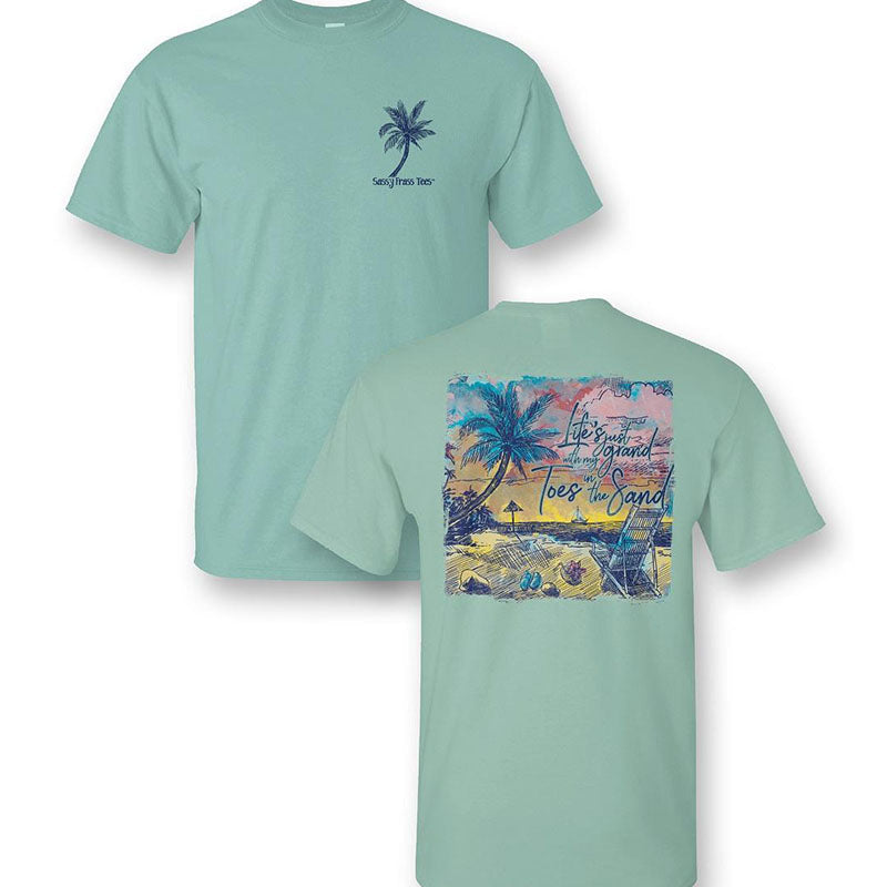 Sassy Frass Beach Toes In The Sand Comfort Colors - Adult & Kids T-Shirts, Sweatshirts & Hoodies apparel design preview 1