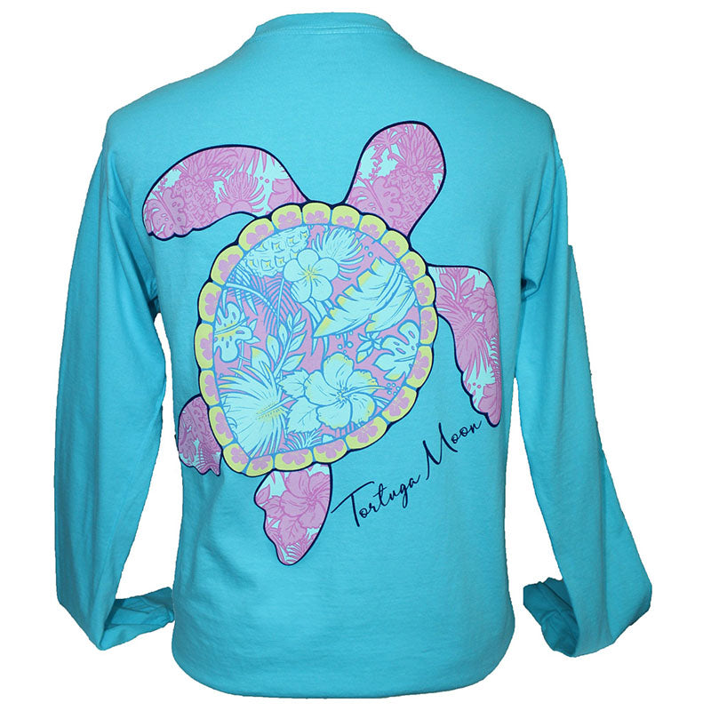 Southern Attitude Tortuga Moon Palm Turtle Comfort - Adult & Kids T-Shirts, Sweatshirts & Hoodies apparel design preview 1