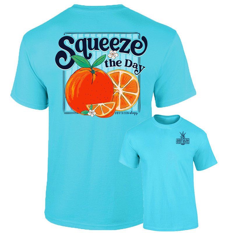 Southernology Squeeze the Day Orange Comfort Colors - Adult & Kids T-Shirts, Sweatshirts & Hoodies apparel design preview 1