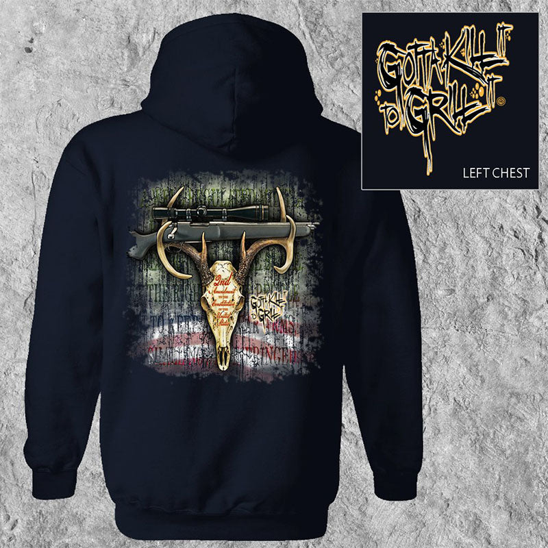 Gotta Kill It To Grill USA 2nd Amendment - Adult & Kids T-Shirts, Sweatshirts & Hoodies apparel design preview 1