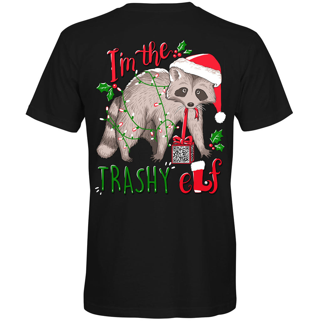 Southern Attitude Trashy Elf Holiday - Adult & Kids T-Shirts, Sweatshirts & Hoodies apparel design preview 2