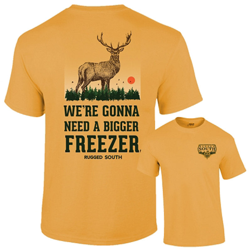 Southernology Rugged South Bigger Freezer Deer - Adult & Kids T-Shirts, Sweatshirts & Hoodies apparel design preview 1
