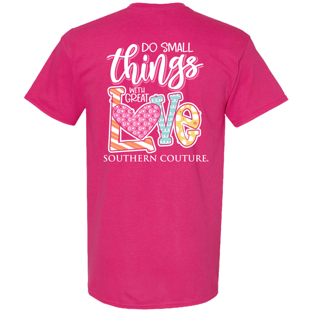 Southern Couture Small Things Love XoXo Canvas - Adult & Kids T-Shirts, Sweatshirts & Hoodies apparel design preview 2