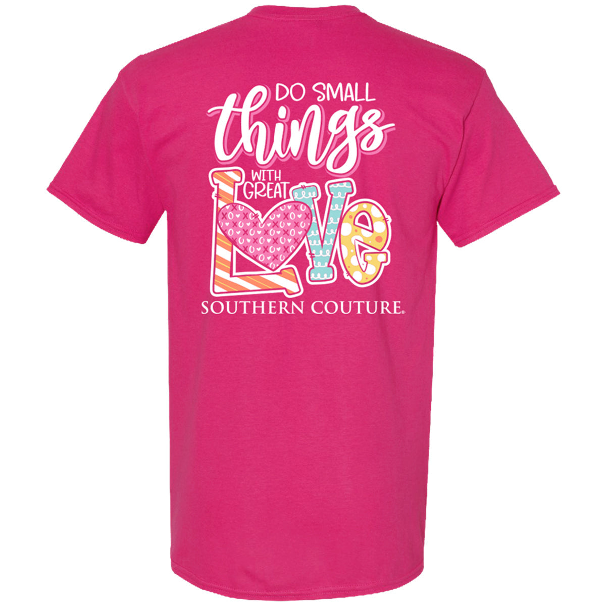 Southern Couture Small Things Love XoXo Canvas - Adult & Kids T-Shirts, Sweatshirts & Hoodies apparel design preview 2