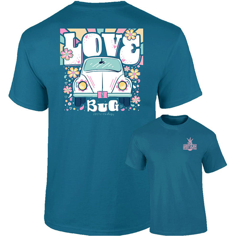 Southernology Love Bug Comfort Colors - Adult & Kids T-Shirts, Sweatshirts & Hoodies apparel design preview 2