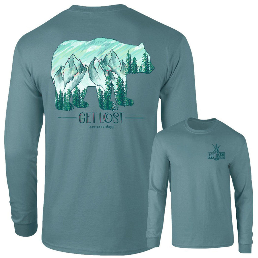 Southernology Get Lost Mountain Bear Comfort Colors - Adult & Kids T-Shirts, Sweatshirts & Hoodies apparel design preview 1