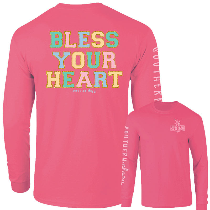 Southernology Block Bless Your Heart Comfort Colors - Adult & Kids T-Shirts, Sweatshirts & Hoodies apparel design preview 1