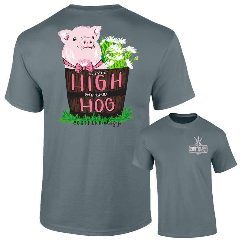 Southernology Hog Pig Comfort Colors - Adult & Kids T-Shirts, Sweatshirts & Hoodies apparel design preview 1