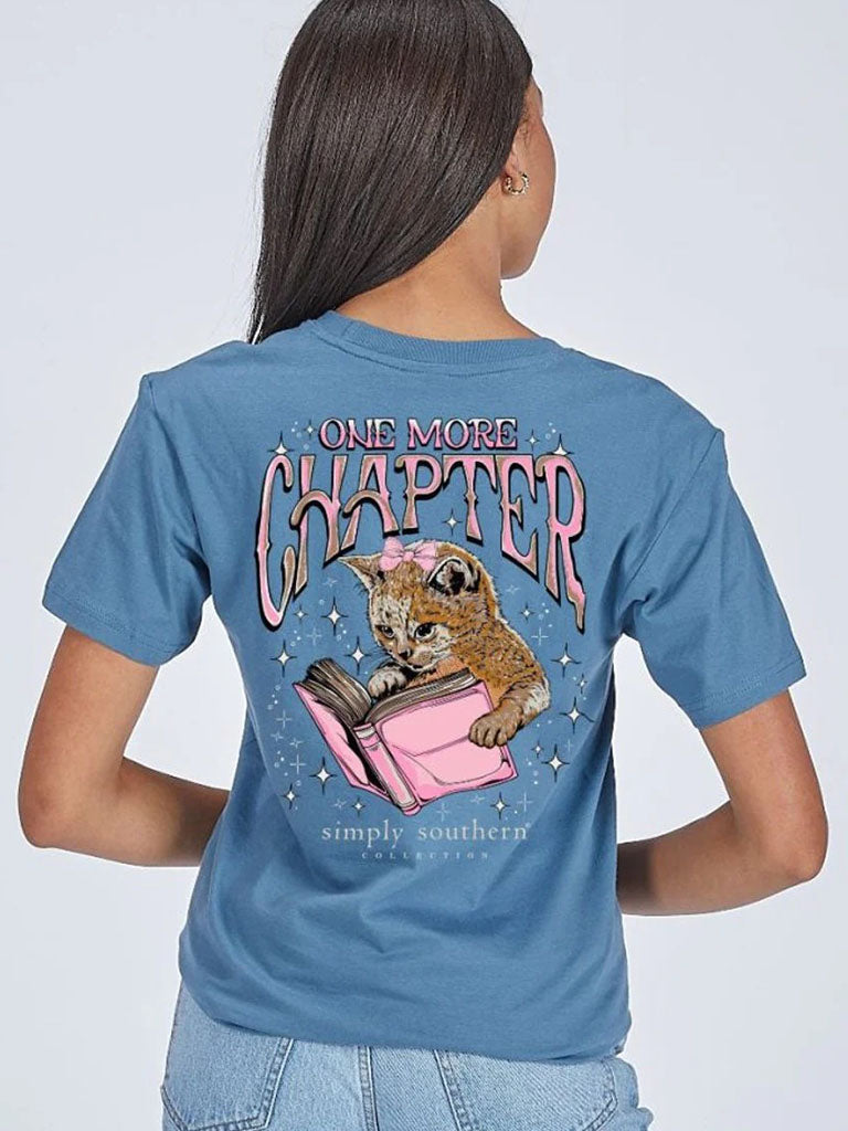 Simply Southern One More Chapter Cat - Adult & Kids T-Shirts, Sweatshirts & Hoodies apparel design preview 2