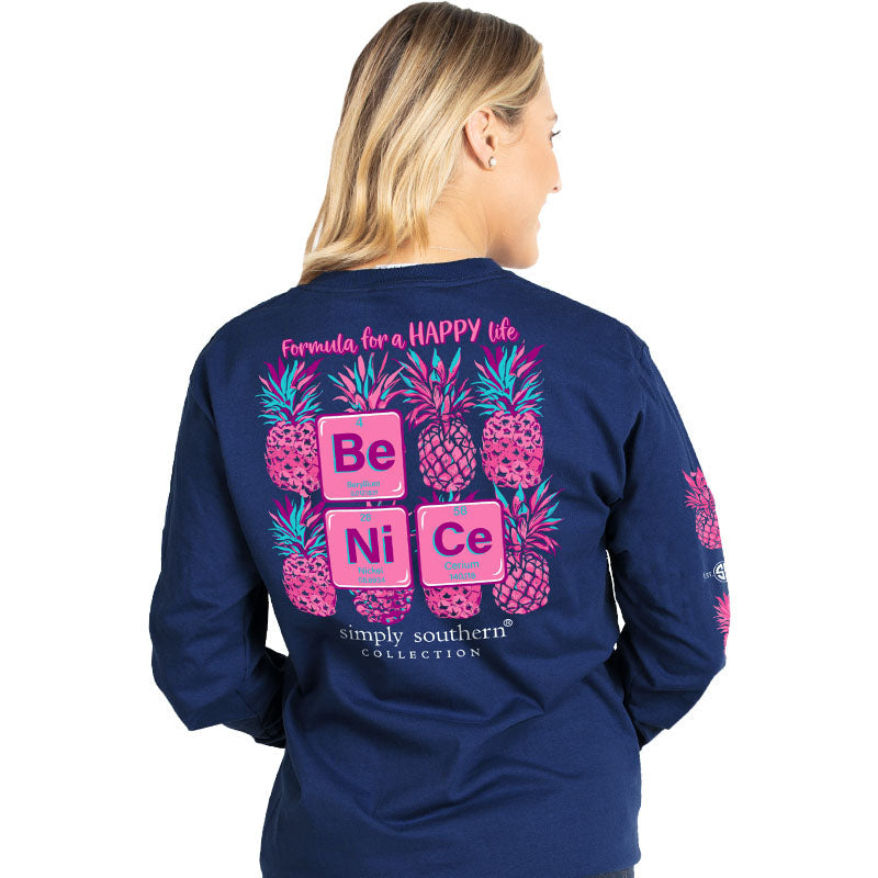 SALE Simply Southern Preppy Be Nice Pineapple - Adult & Kids T-Shirts, Sweatshirts & Hoodies apparel design preview 1