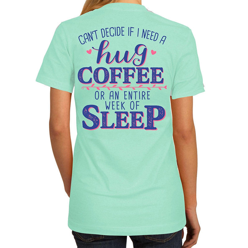 Southern Attitude Coffee Or Week of Sleep - Adult & Kids T-Shirts, Sweatshirts & Hoodies apparel design preview 1