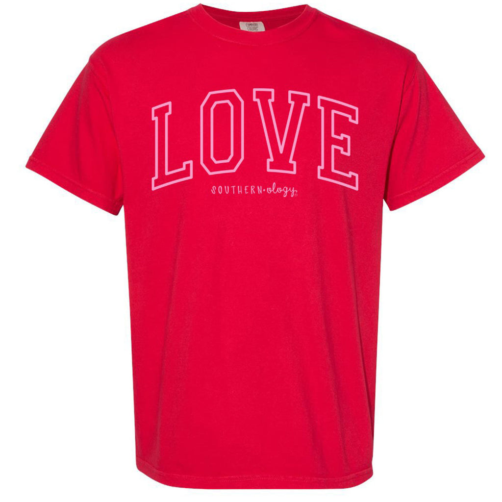 Southernology Love Varsity Block Comfort Colors - Adult & Kids T-Shirts, Sweatshirts & Hoodies apparel design preview 2