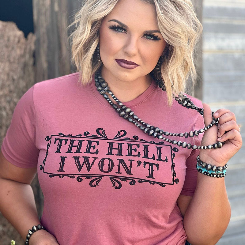 Texas True Threads The Hell I Won't Canvas - Adult & Kids T-Shirts, Sweatshirts & Hoodies apparel design preview 1