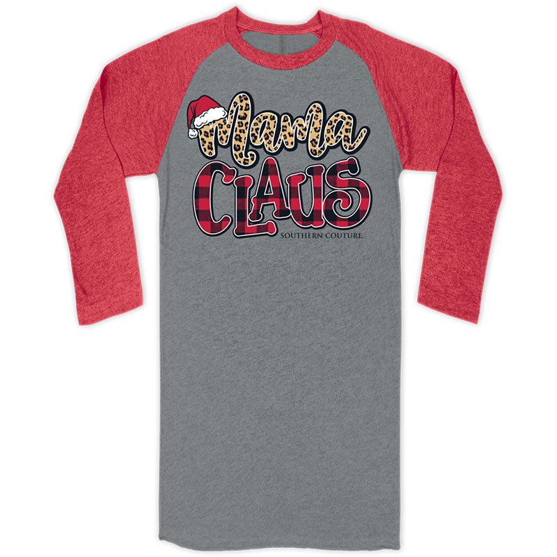 SALE Southern Couture Lightheart Mama Claus Holiday - Adult & Kids T-Shirts, Sweatshirts & Hoodies apparel design preview 2