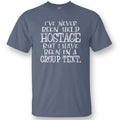 SALE Sassy Frass Held Hostage Group Text - Adult & Kids T-Shirts, Sweatshirts & Hoodies apparel design preview 1