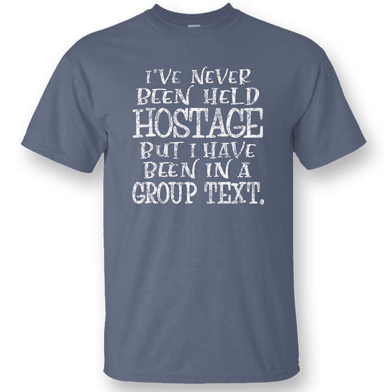SALE Sassy Frass Held Hostage Group Text - Adult & Kids T-Shirts, Sweatshirts & Hoodies apparel design preview 1