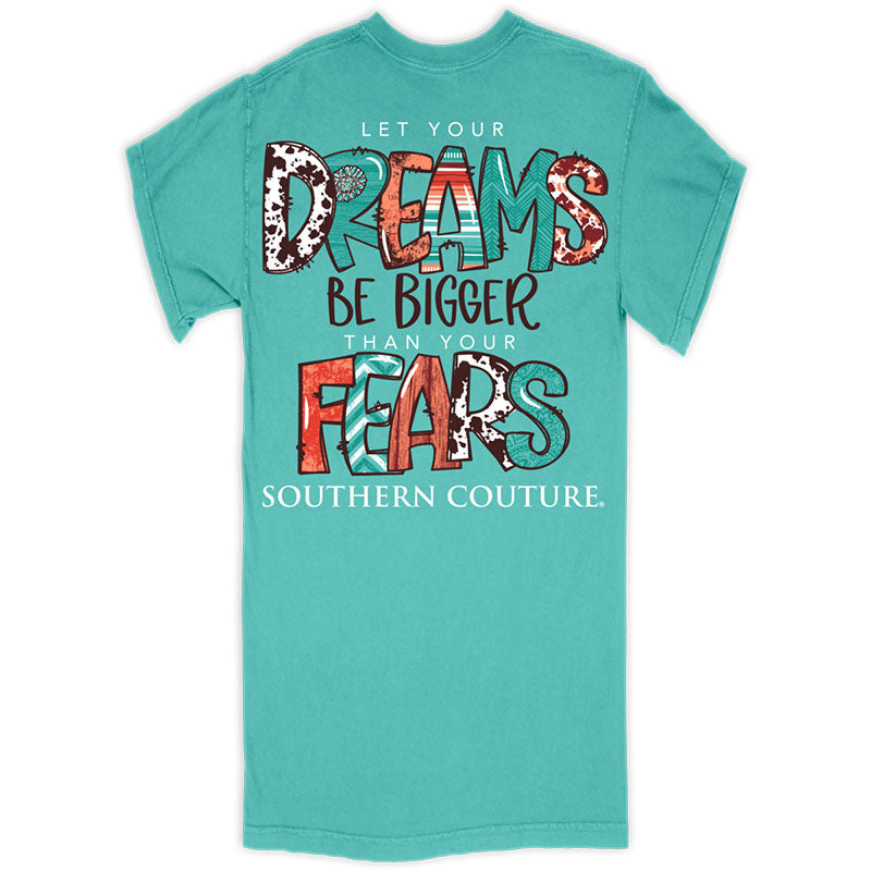 Southern Couture Dreams Be Bigger Comfort Colors - Adult & Kids T-Shirts, Sweatshirts & Hoodies apparel design preview 1