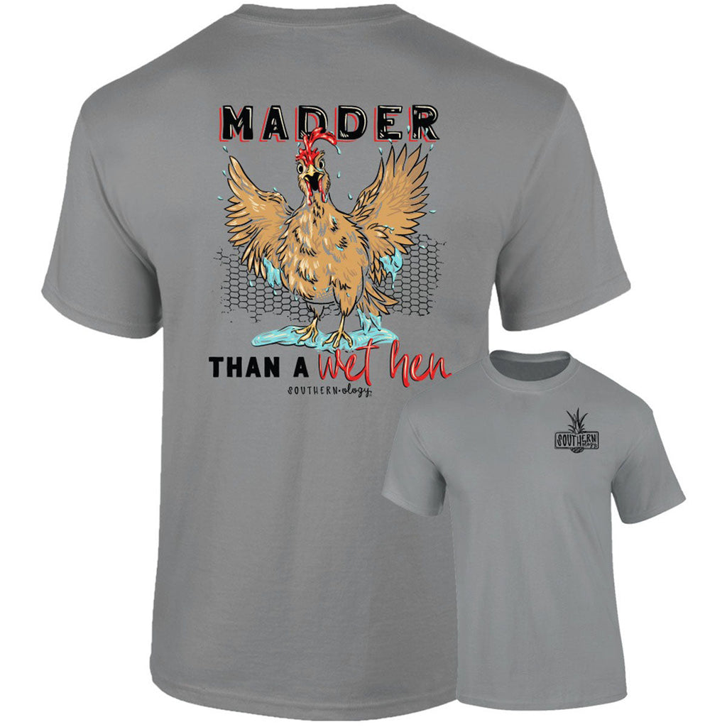 Southernology Madder than a Wet Hen Comfort Colors - Adult & Kids T-Shirts, Sweatshirts & Hoodies apparel design preview 2