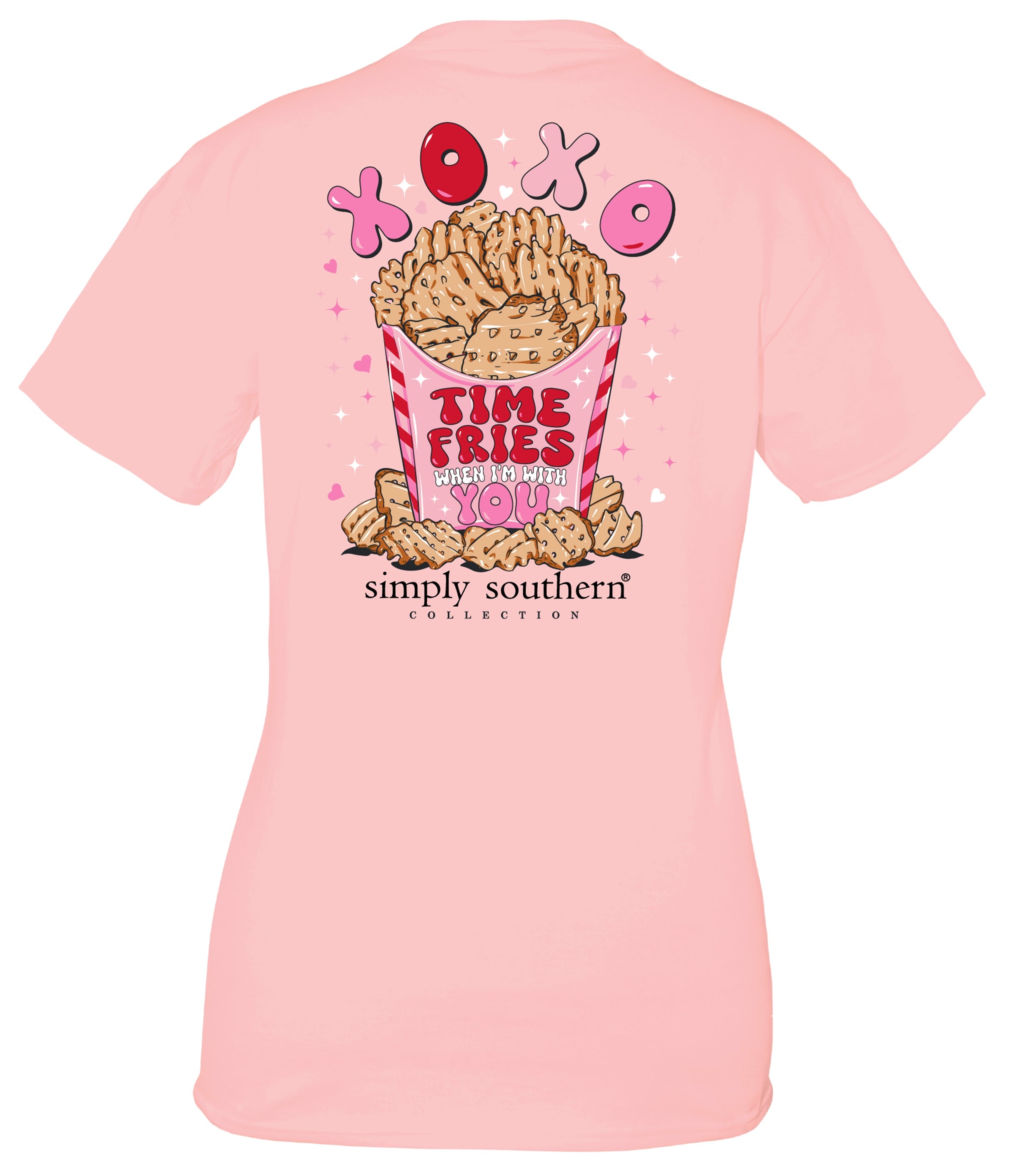 Simply Southern XOXO Time Fries - Adult & Kids T-Shirts, Sweatshirts & Hoodies apparel design preview 1