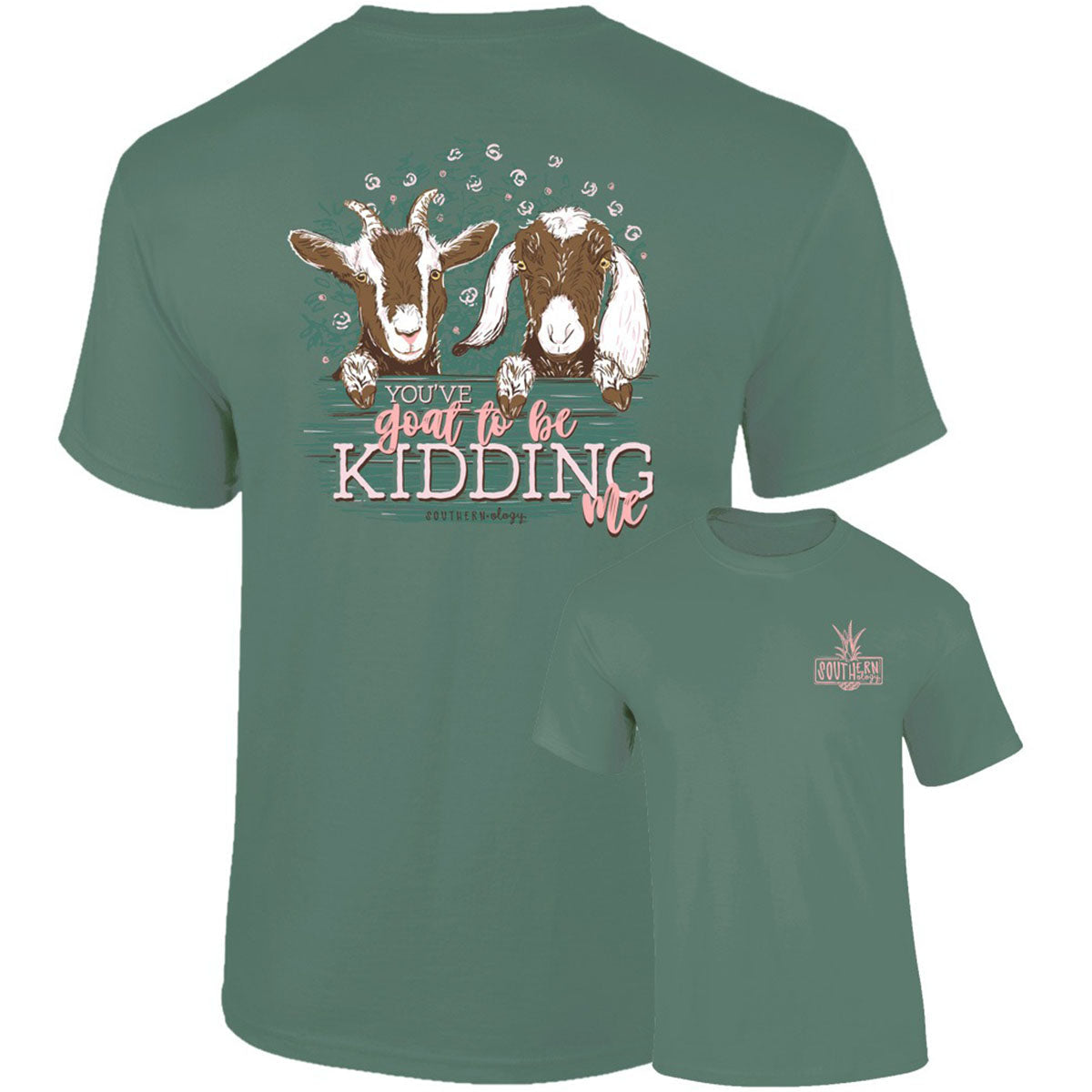 Southernology Goat to Be Kidding Comfort Colors - Adult & Kids T-Shirts, Sweatshirts & Hoodies apparel design preview 2