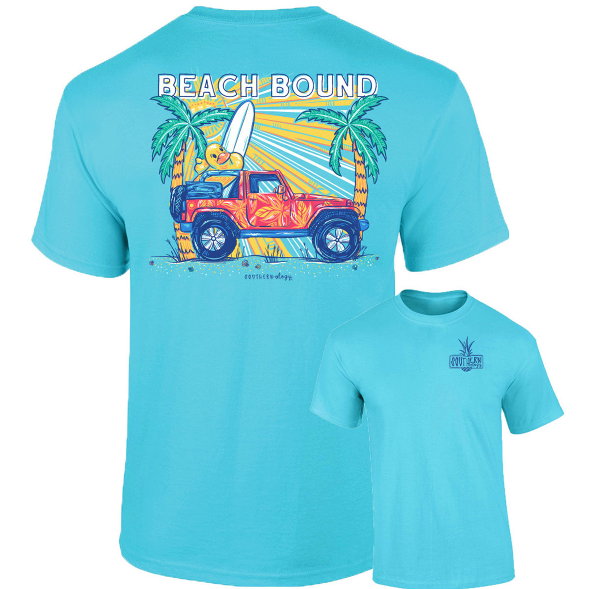 Southernology Beach Bound Comfort Colors - Adult & Kids T-Shirts, Sweatshirts & Hoodies apparel design preview 2